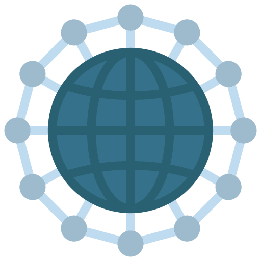 Global network web programming networking worldwide icon