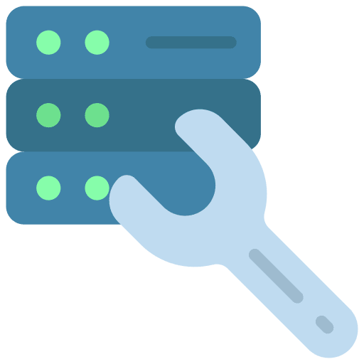 Repair services spanner repair services hosting icon