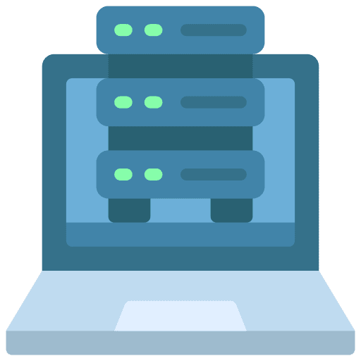 Server control cloud computing ui networking icon