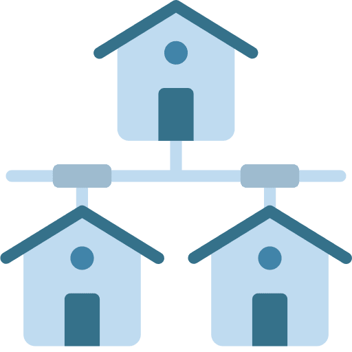 Smart home wifi technology buildings icon