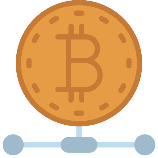Digital currency business and finance digital money bitcoin icon
