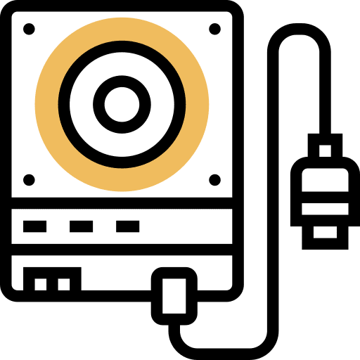 External disk computer external icon