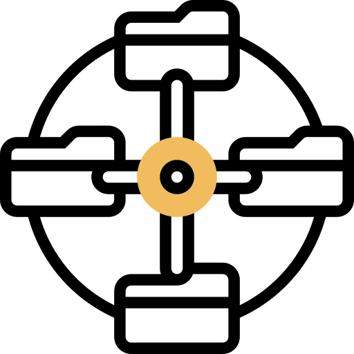 Data link network storage communications icon Data link network storage communications icon