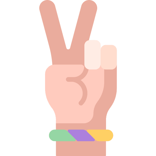 Peace sign hippie win winner icon Peace sign hippie win winner icon