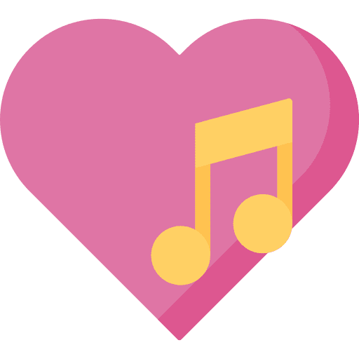 Music music and multimedia love movement icon Music music and multimedia love movement icon