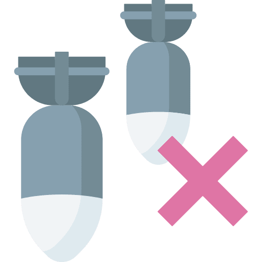 No bomb miscellaneous bomb war icon No bomb miscellaneous bomb war icon