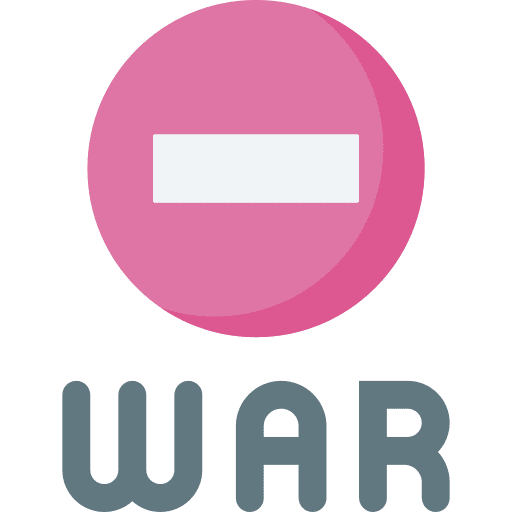 No war stop stop violence signaling icon No war stop stop violence signaling icon