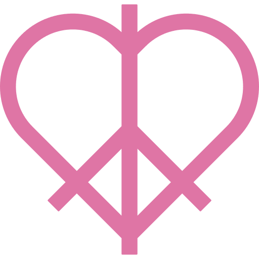 Peace sign heartbeat peace icon Peace sign heartbeat peace icon