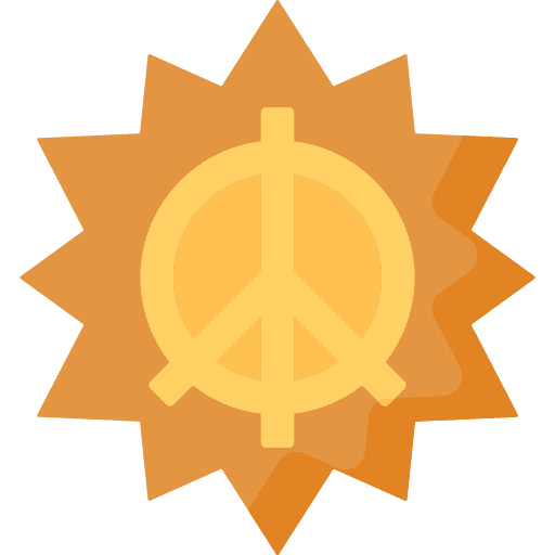 Peace sunny warm pacifism icon Peace sunny warm pacifism icon