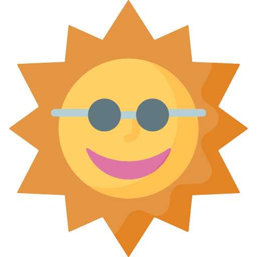 Sun summer weather sun icon Sun summer weather sun icon