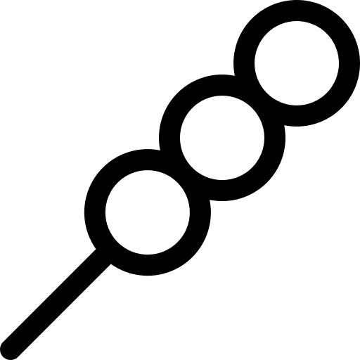 Dango snack food and restaurant mochi icon