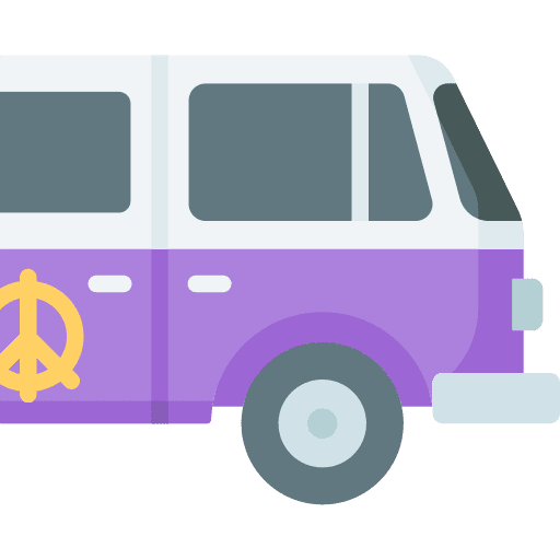 Van peace car van icon Van peace car van icon