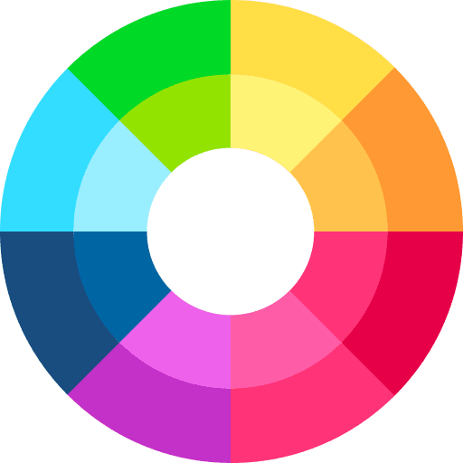 Color wheel variety ui color picker icon