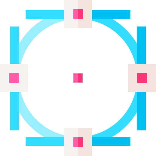 Nodes design tool vector line icon Nodes design tool vector line icon