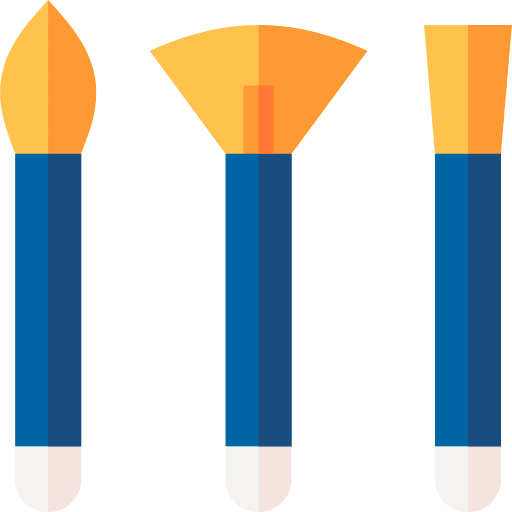 Paint brush painting paint brush art and design icon Paint brush painting paint brush art and design icon
