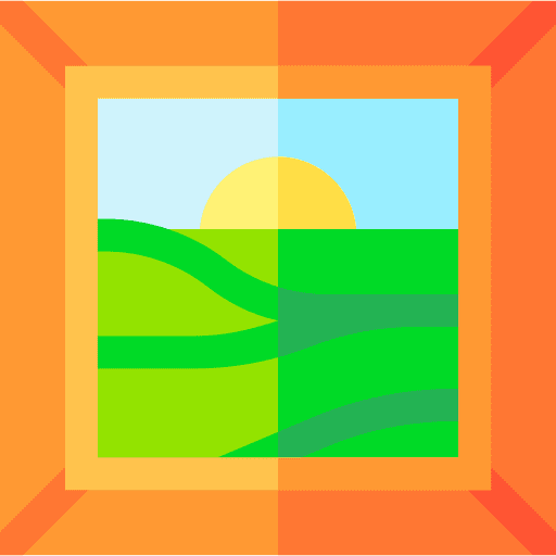 Painting art frame art and design icon Painting art frame art and design icon