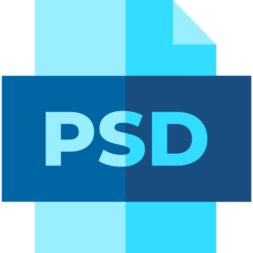 Psd file document format archive icon Psd file document format archive icon