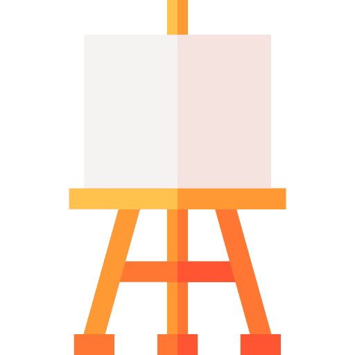 Easel tool paint education icon Easel tool paint education icon