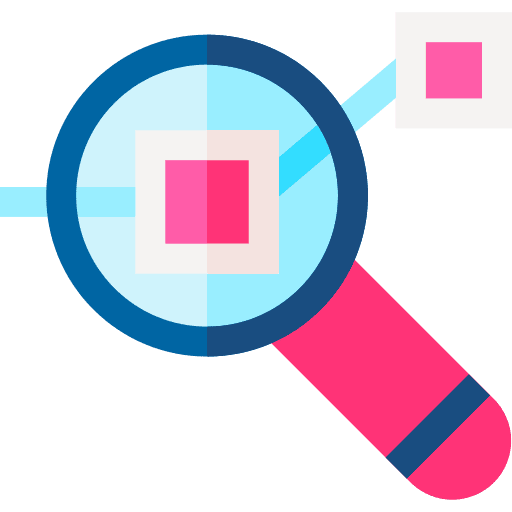 Magnifying glass loupe design multimedia icon Magnifying glass loupe design multimedia icon