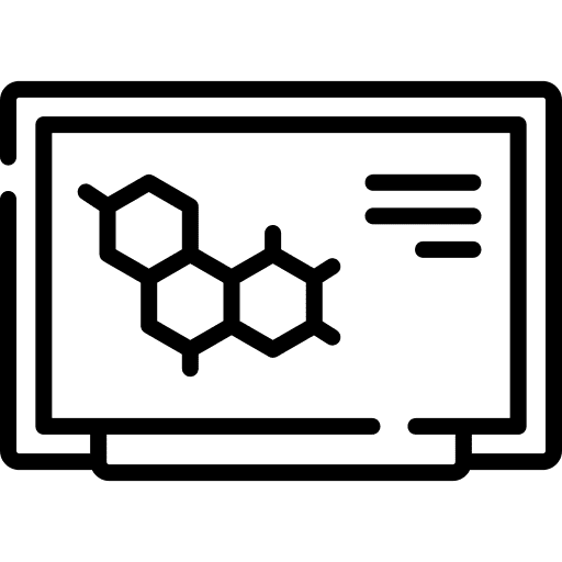 Blackboard science education physics icon Blackboard science education physics icon