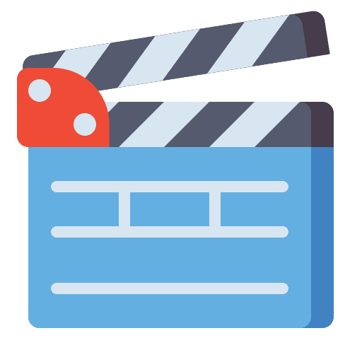 Clapperboard movies video clapperboard icon