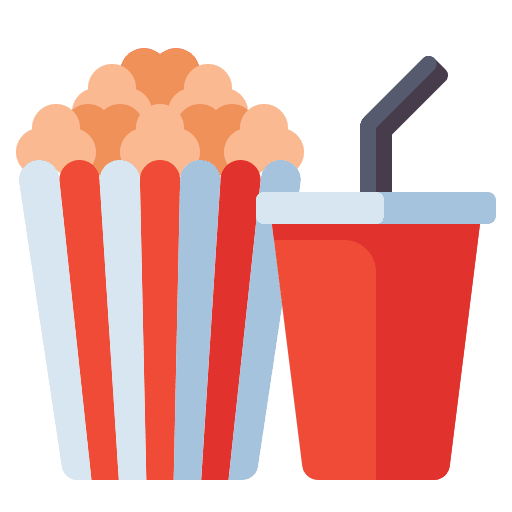 Popcorn pop soft drink popcorn icon