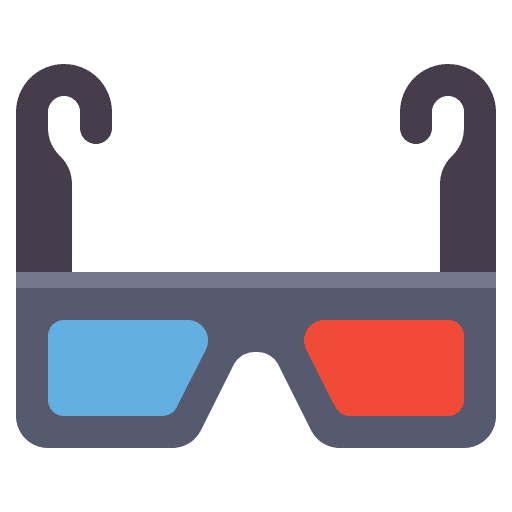 3d glasses tools and utensils filming 3d glasses icon