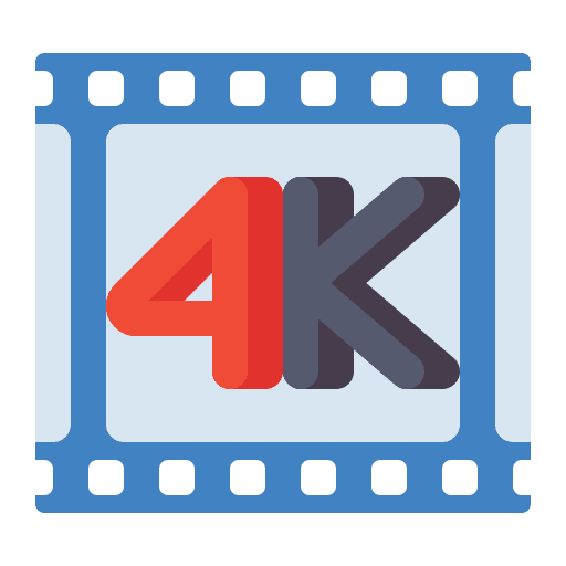 4k film 4k film edit tools high definition icon