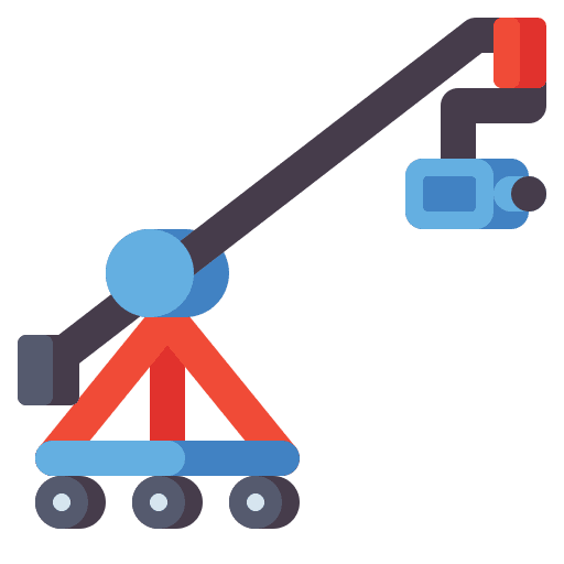 Camera crane video camera photography camera crane icon