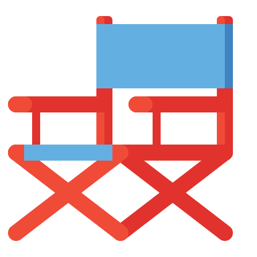 Director chair furniture and household film director production icon