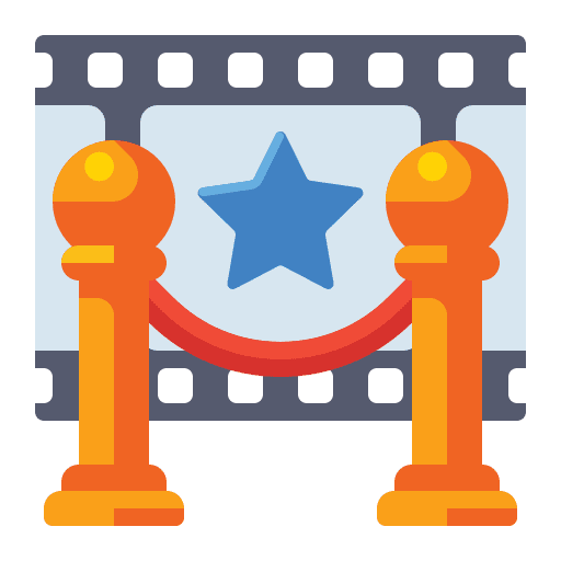 Premiere entertainment film event icon