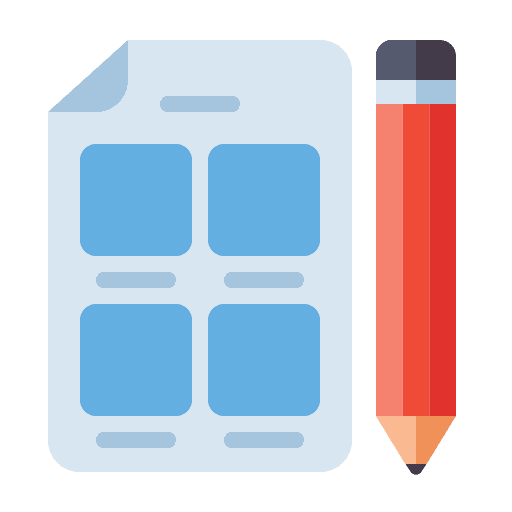 Storyboard document organization planning icon