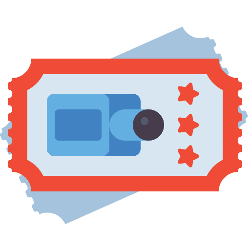 Movie ticket ticket validating ticket movie ticket icon