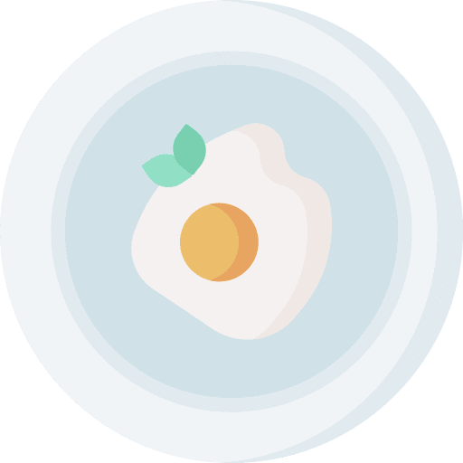 Fried egg meal breakfast food and restaurant icon
