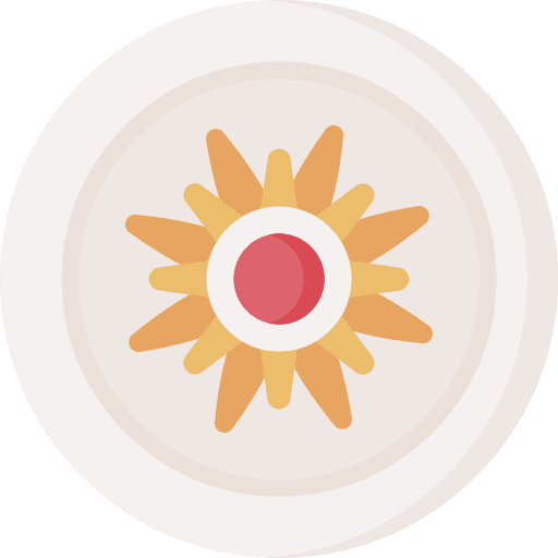 Onion gastronomy onion plate icon