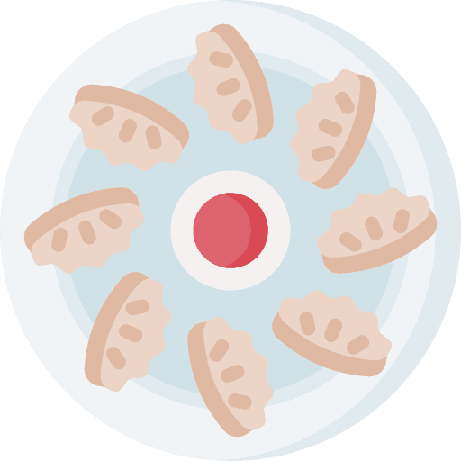 Gyoza gyoza pasty asian food icon