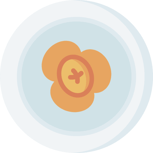 Buns bakery restaurant plate icon