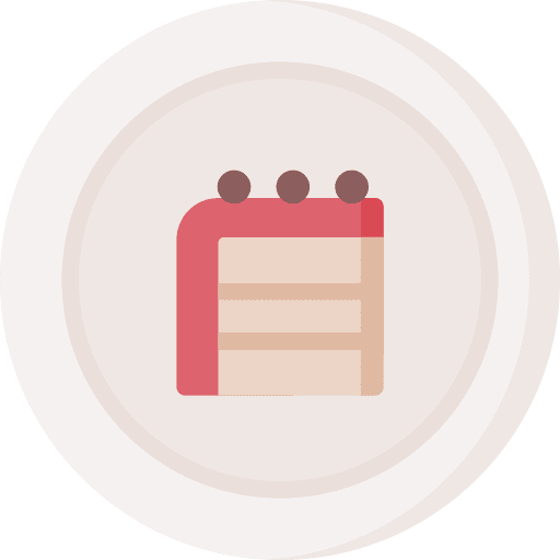 Red velvet piece food and restaurant dessert icon
