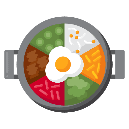 Bibimbap ramen soup food icon