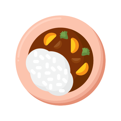 Curry oriental curry rice food icon