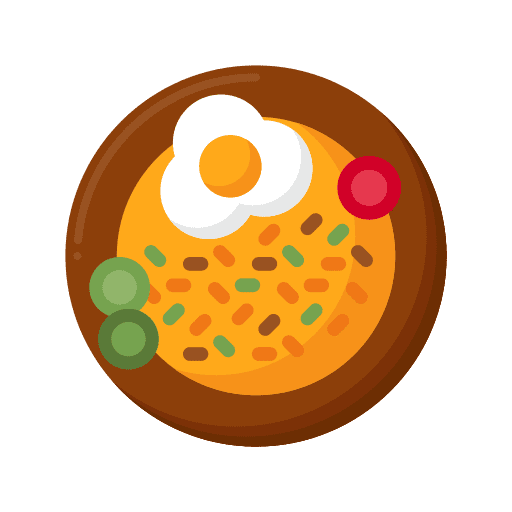 Fried rice asian food bowl chinese food icon