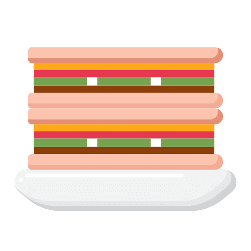 Cuban sandwich traditional food and restaurant gastronomy icon