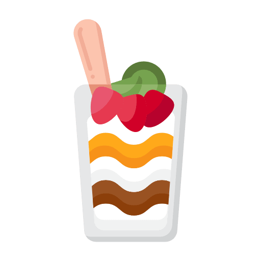 Parfait dessert food parfait icon