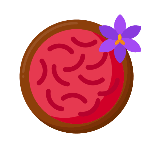 Saffron mortar herb food and restaurant icon