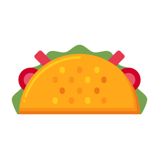 Taco food and restaurant recipes tomato icon
