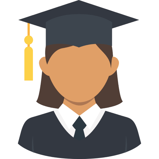 Graduated school education student icon Graduated school education student icon