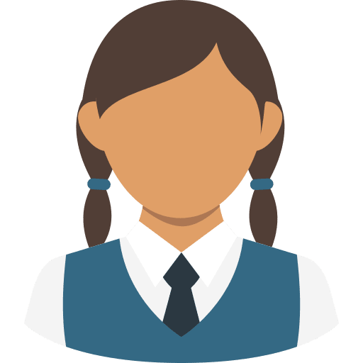 Girl avatar people school icon Girl avatar people school icon