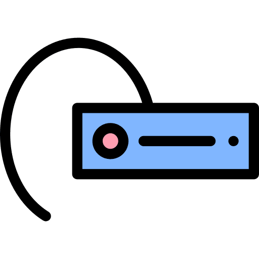 Handsfree device conversation communications icon Handsfree device conversation communications icon