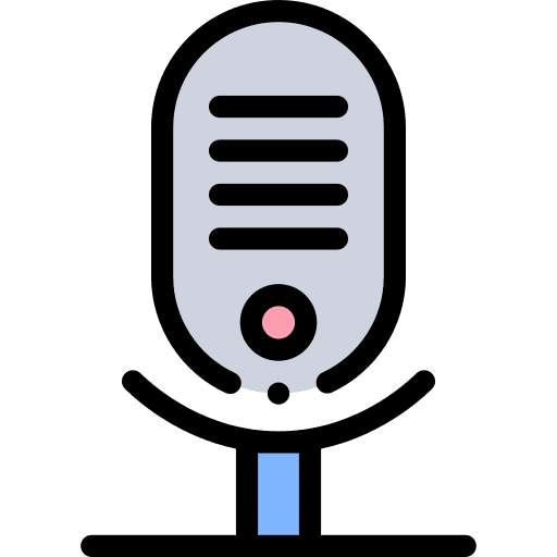 Microphone radio vintage voice recording icon Microphone radio vintage voice recording icon