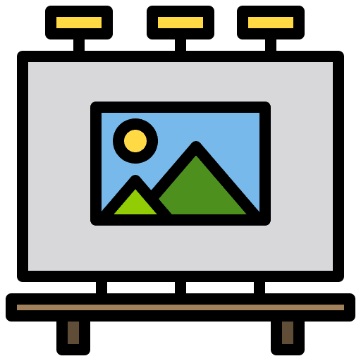 Billboard brands logo digital signage icon